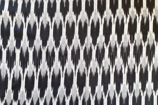 GREY - IKAT - Baumwollstoff aus Indien